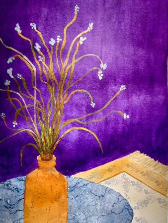 Dried Crocosmia by artist K June Baker